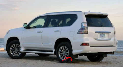 Бризковики задні (2 шт.) для Lexus GX460 2013-2022