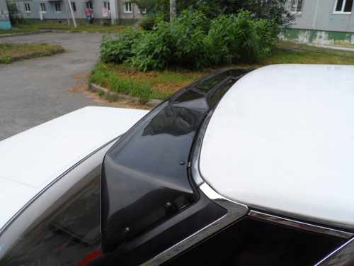 Спойлер на скло (ABS, чорний) для Honda Civic Sedan IX 2012-2016