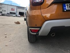 Хром накладки на задні катафоти 2шт. для Renault Duster 2018+ Omsa Line (Туреччина)