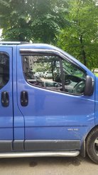 Ветровики (2 шт, Sunplex Sport) для Nissan Primastar 2002-2014 гг.