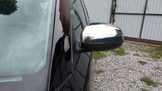 Накладки не дзеркала (Carmos, 2 шт, нерж) для Skoda Fabia 2007-2014рр.