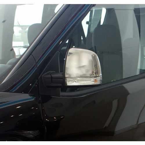 Хром накладки на дзеркала (нерж.) Omsa для Fiat Doblo 2010-/Opel Combo 2011-