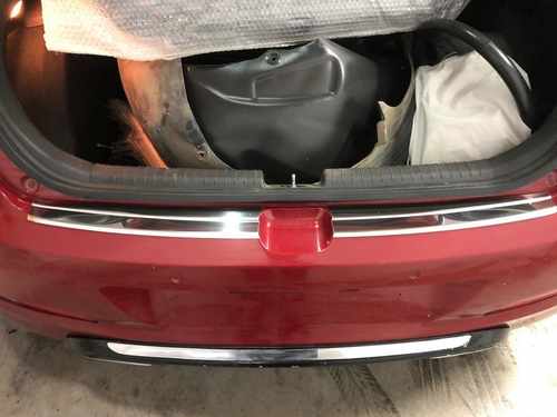 Накладка на задниій бампер (нерж.) для Hyundai I-20 2014-2018