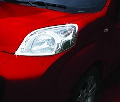 Хром накладки для Fiat Fiorino 2008+ накладки на фари нерж Carmos (Туреччина)