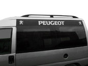 Рейлінги чорні Стандартна база, пластикові ніжки для Peugeot Expert 1996-2007 років.
