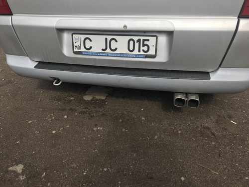 Накладка на задний бампер (ABS пластик) для Mercedes Vito 1999-2004 матова