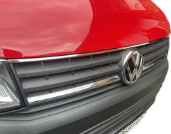 Хром накладка на верх решітки нерж (1 шт) для VW T6 Transporter 2015+
