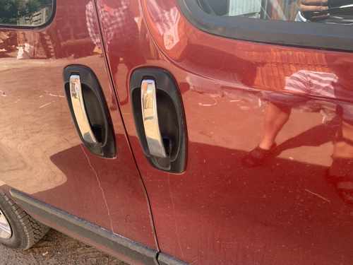 Хром накладки на ручки (4 шт) Carmos для Fiat Doblo 2010-/Opel Combo 2011+