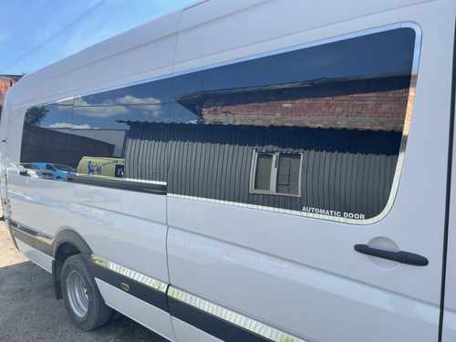 Повна окантовка вікон (нерж.) Omsa для Sprinter 2007-/VW Crafter 2006-