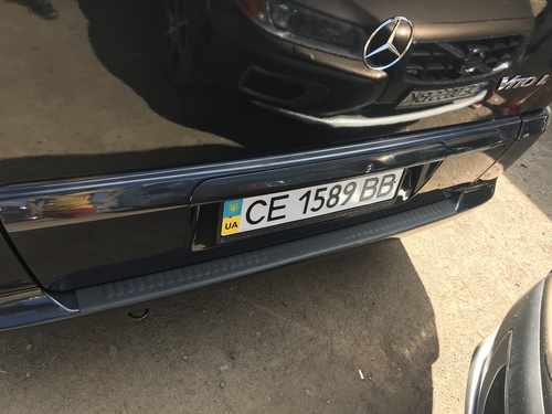 Накладка на задний бампер (ABS пластик) для Mercedes Vito 1999-2004 матова