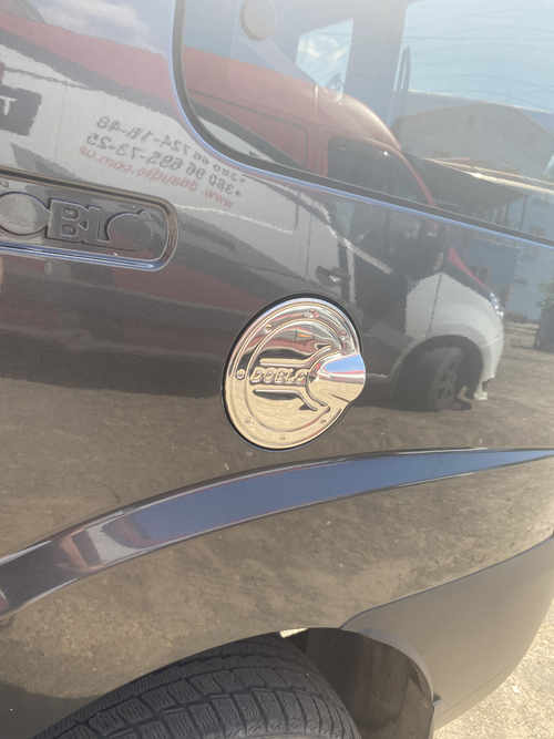 Хром накладка на лючок бензобака (нерж.) Omsa для Fiat Doblo