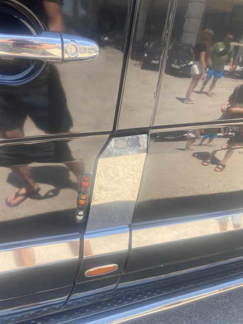 Хром накладка на лючок бензобаку Carmos для Mercedes Sprinter 2007-/VW Crafter 2006-