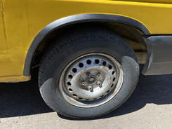 Накладки на арки (4 шт, чорні) Пластик для Volkswagen T4 Transporter