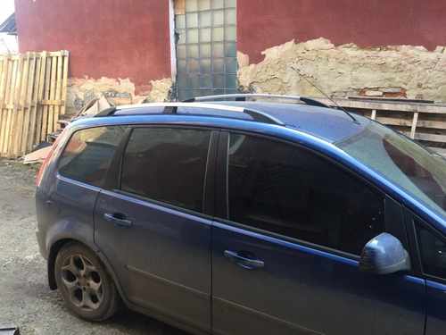 Рейлінги Хром Пластикові ніжки для Ford C-Max 2004-2010 рр.