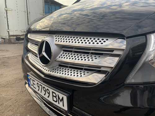Хром накладки для Mercedes Vito 447 передня решітка нерж Carmos (Туреччина)