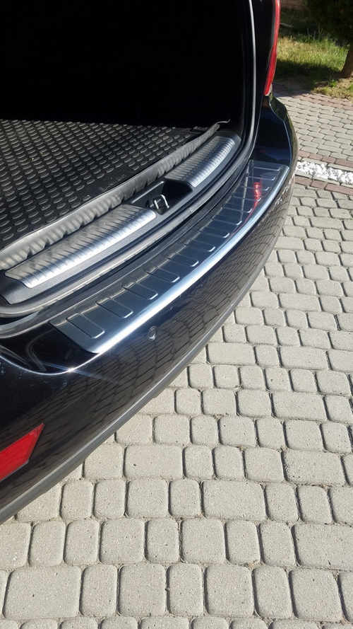 Накладки на задній бампер OmsaLine (нерж) Глянцева для Mercedes ML W164