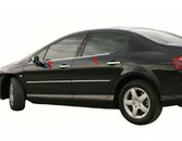 Хром накладки для Peugeot 407 окантовка вікон нерж Carmos (Туреччина)