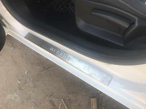 Хром накладки на дверні пороги (нерж.) для Renault Megane 2009+