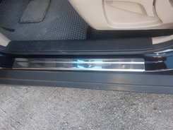 Накладки на пороги OmsaLine (4 шт, нерж) для Nissan X-trail T32 / Rogue 2014↗ мм.
