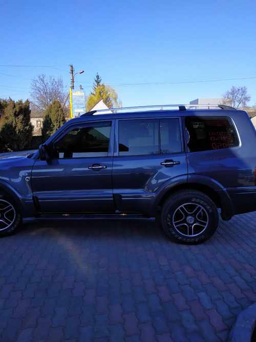 Рейлінги Хром турецький дизайн (2 шт) для Mitsubishi Pajero Wagon III