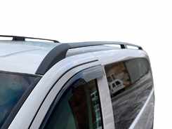 Рейлінги чорні ELITE (пласт. ніжки) Довга база (EXTRALONG) для Mercedes Vito, Viano, V Class