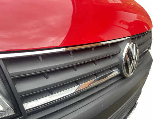 Хром накладка на верх решітки нерж (1 шт) для VW T6 Transporter 2015+