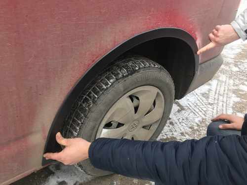 Накладки на арки для Volkswagen T5 Transporter 2003-2015 (6 шт, ABS)