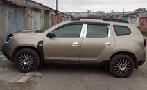 Хром накладки для Renault Duster Хром на стійки нерж Carmos (Туреччина)