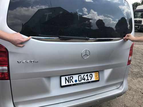 Кромка заднього скла (нерж) для Mercedes Vito 447 2015+