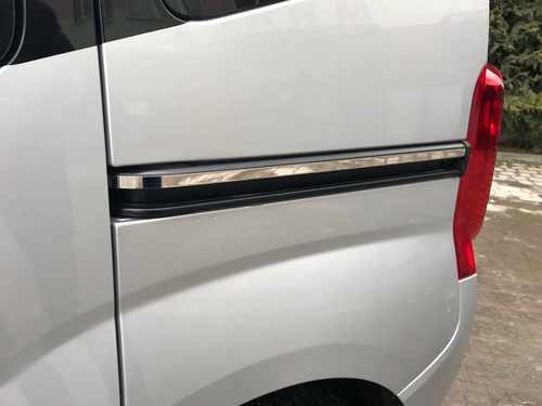 Хром молдинг під зсувну двері (нерж.) 2 шт. Omsa для Fiat Fiorino