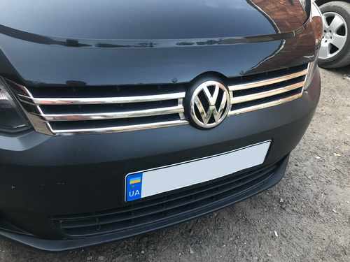 Хром накладки на решітку радіатора (нерж) 2 шт Omsa Line для VW Caddy 2011+