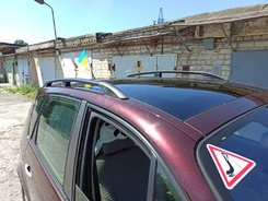 Рейлінги Чорні (2 шт) Коротка база для Renault Scenic/Grand 2003-2009 рр.