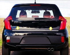 Кромка багажника (нерж.) для Kia Picanto 2011-2016 рр.