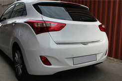 Кромка багажника (HB, нерж) для Hyundai I-30 2012-2017 рр.