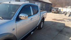 Ветровики (4 шт, Sunplex Sport) для Mitsubishi L200 2006-2015 гг.