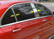 Молдинг дверних стійок (нерж) для Mercedes C-class W206 2022↗︎ мм.