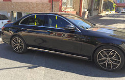 Повна окантовка вікон (нерж) для Mercedes E-сlass W213 2016 ↗︎ мм.