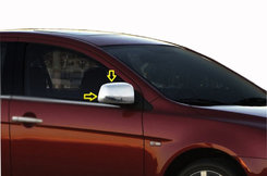 Хром накладки на дзеркала Omsa Line для Mitsubishi Lancer 2004-2008