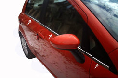 Окантовка стекол (6 шт, нерж) для Nissan Micra K12 2003-2010 рр.