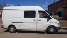 Боковые пороги Premium (2 шт., нерж.) Средняя база, d60 для Volkswagen LT 1998↗ гг.