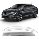 Повна окантовка вікон (Sedan, 12 шт., нерж.) Carmos - Турецька сталь для Renault Megane IV 2016↗ мм.