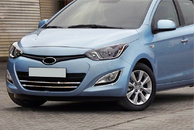 Смужки на решітку (2 шт, нерж.) для Hyundai I-20 2012-2014рр.