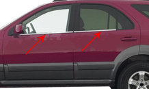 Окантовка вікон (4 шт, нерж) Carmos - Турецька сталь для Kia Sorento 2002-2009 рр.
