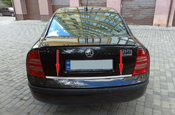 Кромка багажника (нерж.) для Skoda Superb 2001-2009 рр.