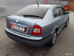 Хром накладки для Skoda Octavia Tour A4 кромка багажнка нерж Carmos (Туреччина)