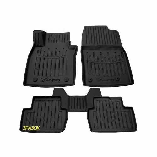Килимки Stingray 3D (2006-2012) (5 шт, поліуретан) для Peugeot 207