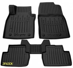 Килимки Stingray 3D (5 шт, поліуретан) для Opel Zafira C Tourer 2011↗ мм.
