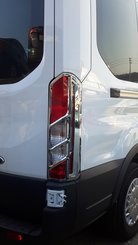 Хром накладки для Ford Transit 14+ накладки на стопи пласт Carmos (Туреччина)