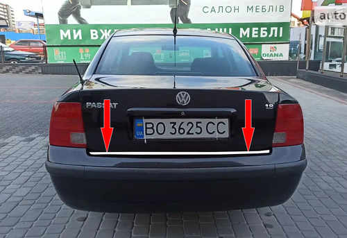 Хром накладка на кромка багажника нерж для VW Passat B5 1997-2001 до рестайлингу Carmos (Туреччина)