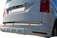 Кромка багажника (нерж.) для VW Caddy 2015 - Omsa Line (Туреччина)